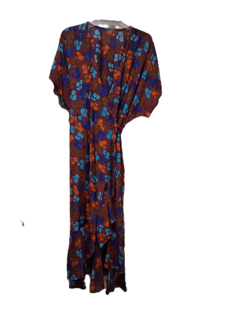 Aratta Floral Wrap Maxi Dress Asymmetrical Sample